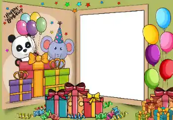 フレーム上の碑文: Happy Birthday!