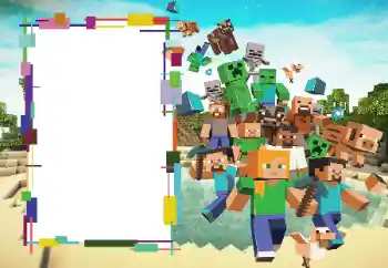 カテゴリのフォトエフェクト いろいろな子供の № 166509. フレーム上の碑文: Minecraft カテゴリのフォトエフェクト いろいろな子供の № 166509. フレーム上の碑文: Minecraft