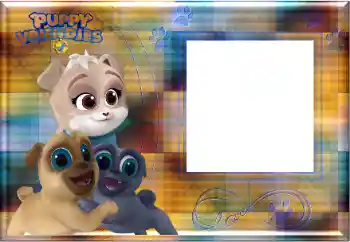 カテゴリのフォトエフェクト いろいろな子供の № 175333. フレーム上の碑文: Puppy Vriendjes