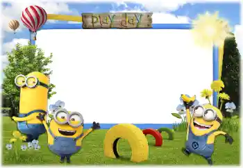 カテゴリのフォトエフェクト いろいろな子供の № 179500. フレーム上の碑文: Play Day