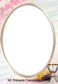 フレーム上の碑文: First communion