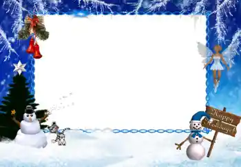 カテゴリのフォトエフェクト 冬の楽しみ № 36131. フレーム上の碑文: Happy Holidays!