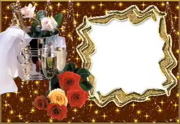 フレーム上の碑文: 結婚式招待状