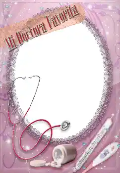 フレーム上の碑文: Mi doctora favorita