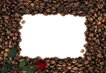 フレーム上の碑文: Good Morning! フレーム上の碑文: Good Morning!