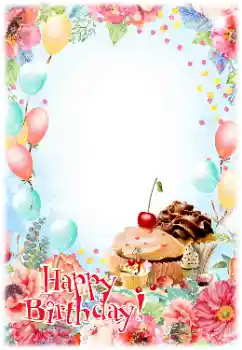 フレーム上の碑文: お誕生日おめでとうございます