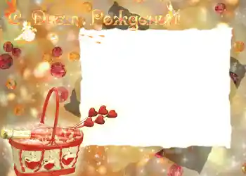 カテゴリのフォトエフェクト 誕生日のカード № 700. フレーム上の碑文: お誕生日おめでとうございます