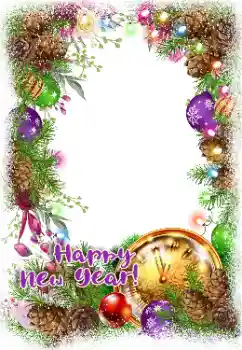 カテゴリのフォトエフェクト 新年の絵葉書 № 147832. フレーム上の碑文: 明けましておめでとうございます