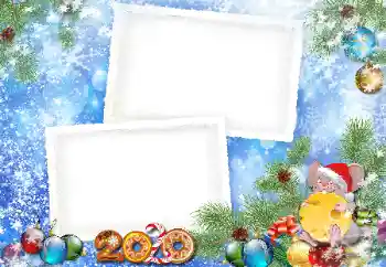 カテゴリのフォトエフェクト 新年の絵葉書 № 160638. フレーム上の碑文: 2026