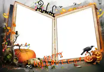 カテゴリのフォトエフェクト いろいろの祭り № 124304. フレーム上の碑文: Happy Halloween
