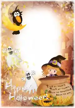 カテゴリのフォトエフェクト いろいろの祭り № 129973. フレーム上の碑文: Happy Halloween