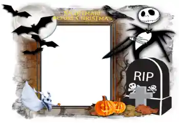 カテゴリのフォトエフェクト いろいろの祭り № 160653. フレーム上の碑文: Happy Halloween
