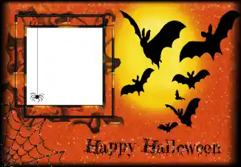 カテゴリのフォトエフェクト いろいろの祭り № 162004. フレーム上の碑文: Happy Halloween
