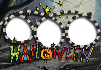カテゴリのフォトエフェクト いろいろの祭り № 171754. フレーム上の碑文: Happy Halloween