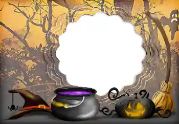 カテゴリのフォトエフェクト いろいろの祭り № 175381. フレーム上の碑文: Happy Halloween