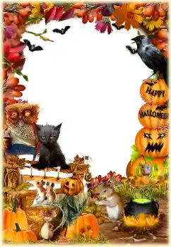 カテゴリのフォトエフェクト いろいろの祭り № 175383. フレーム上の碑文: Happy Halloween