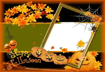 カテゴリのフォトエフェクト いろいろの祭り № 58854. フレーム上の碑文: Happy Halloween