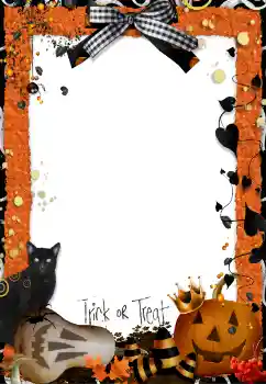 カテゴリのフォトエフェクト いろいろの祭り № 84064. フレーム上の碑文: Trick or Treat