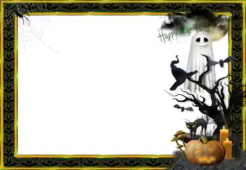 カテゴリのフォトエフェクト いろいろの祭り № 87662. フレーム上の碑文: Happy Halloween