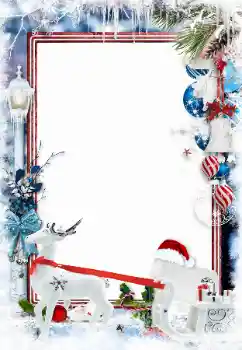 カテゴリのフォトエフェクト クリスマスカード № 130106