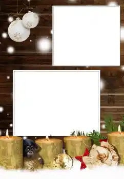カテゴリのフォトエフェクト クリスマスカード № 130107