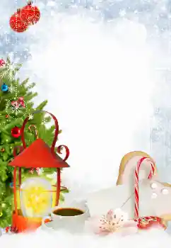 カテゴリのフォトエフェクト クリスマスカード № 130111