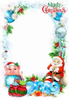 カテゴリのフォトエフェクト クリスマスカード № 146498. フレーム上の碑文: メリークリスマス