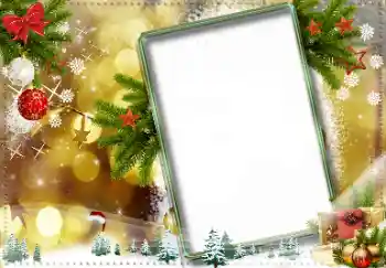 カテゴリのフォトエフェクト クリスマスカード № 155836
