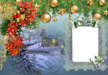 カテゴリのフォトエフェクト クリスマスカード № 178104
