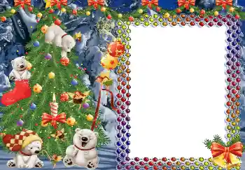 カテゴリのフォトエフェクト クリスマスカード № 3397