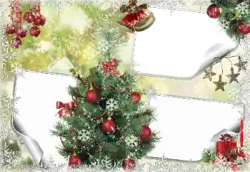 カテゴリのフォトエフェクト クリスマスカード № 85300