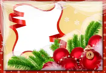 カテゴリのフォトエフェクト クリスマスカード № 87740