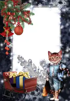 カテゴリのフォトエフェクト クリスマスカード № 88007