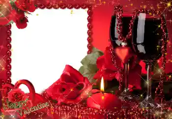 フレーム上の碑文: ハッピーバレンタイン