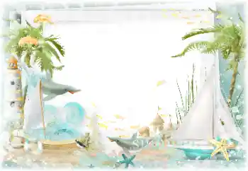 カテゴリのフォトエフェクト 夏 № 142401. フレーム上の碑文: 夏
